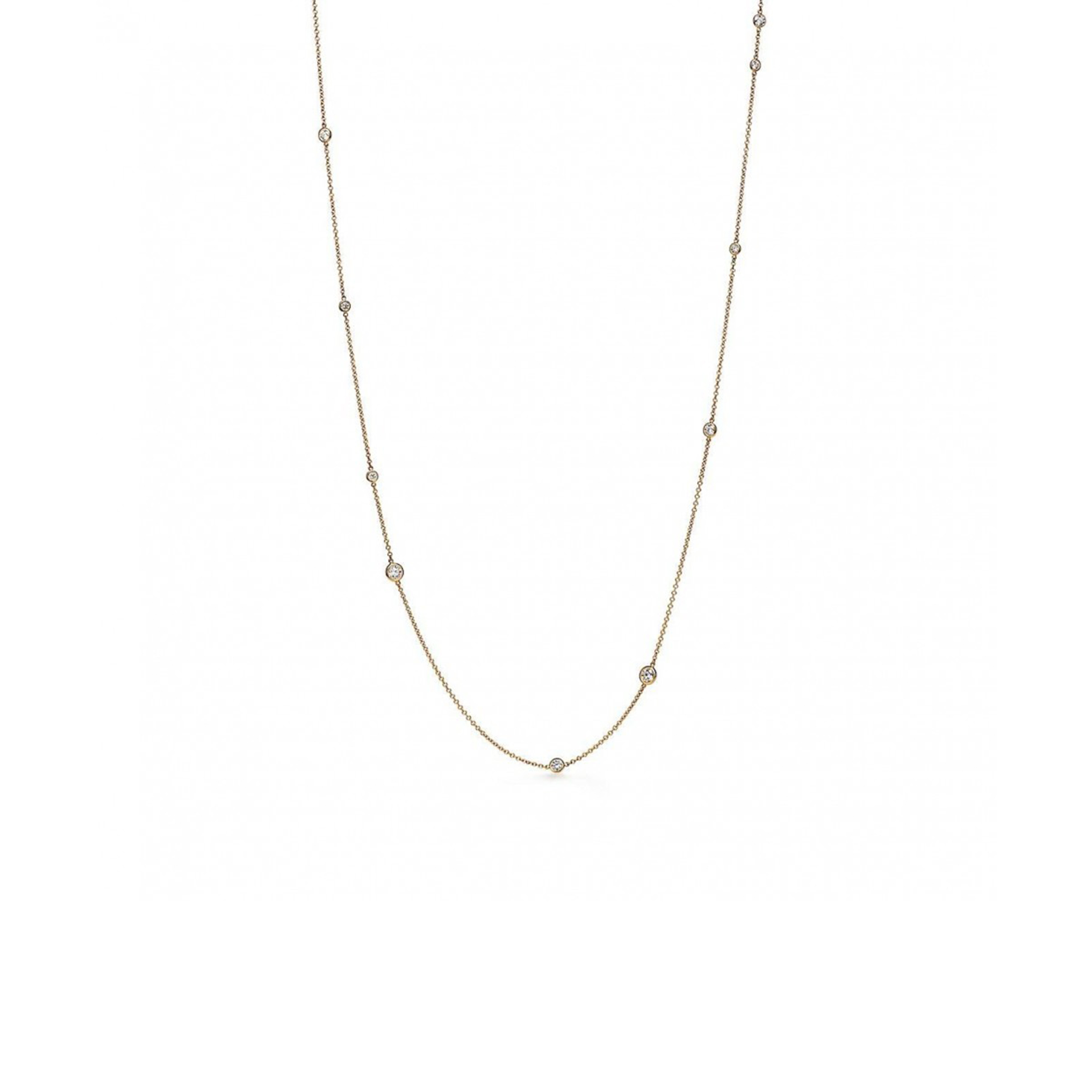 TIFFANY ELSA PERETTI® DIAMONDS BY THE YARD® SPRINKLE NECKLACE IN YELLOW GOLD WITH DIAMONDS 43605878 TIFFANY ELSA PERETTI® DIAMONDS BY THE YARD® SPRINKLE NECKLACE IN YELLOW GOLD WITH DIAMONDS 43605878